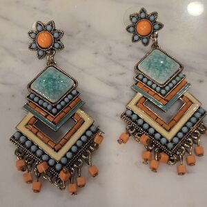 Bohemian Multicolor Dangle Earrings